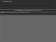 Tablet Screenshot of noways.com